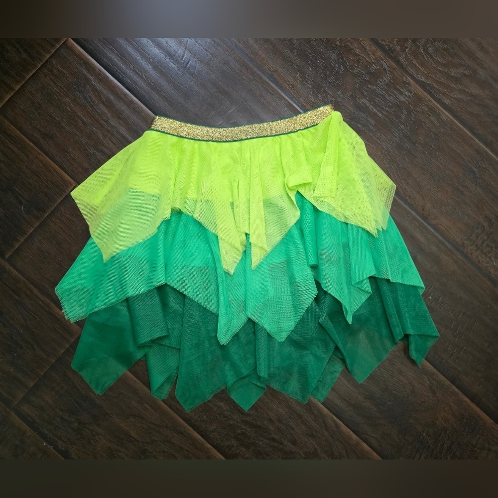 Way to Celebrate Girls St Patricks Day Green Tulle Play Skirt Medium